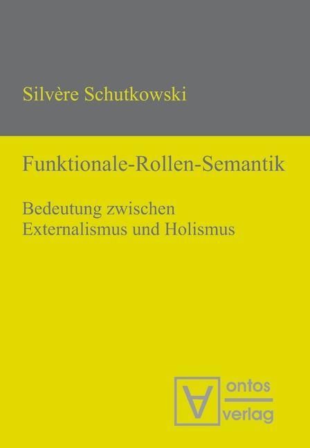 Produktbild: Funktionale-Rollen-Semantik