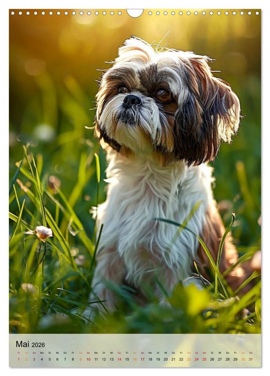 Produktbild: Shih Tzu - immer im Mittelpunkt (Wandkalender 2026 DIN A3 hoch), CALVENDO Monatskalender
