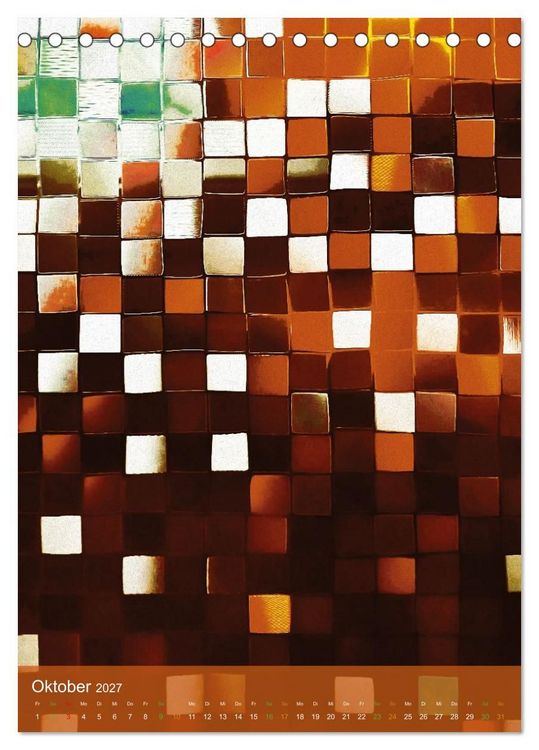 Produktbild: MOSAIK-VISIONEN (Tischkalender 2027 DIN A5 hoch), CALVENDO Monatskalender