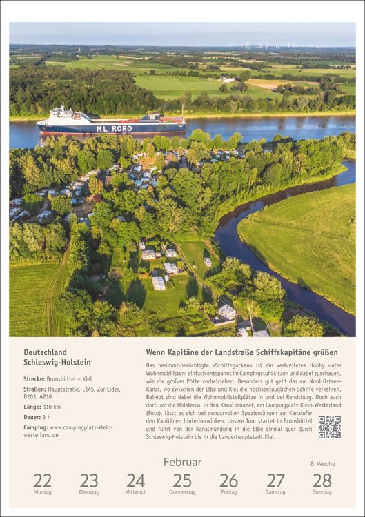 Produktbild: Campinglust Wochen-Kulturkalender 2027 - 53 unvergessliche Touren