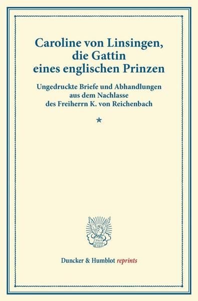 Produktbild: Caroline von Linsingen, die Gattin eines englischen Prinzen.