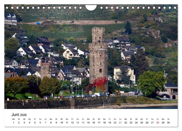 Produktbild: Rhein und Burgen (Wandkalender 2026 DIN A4 quer), CALVENDO Monatskalender