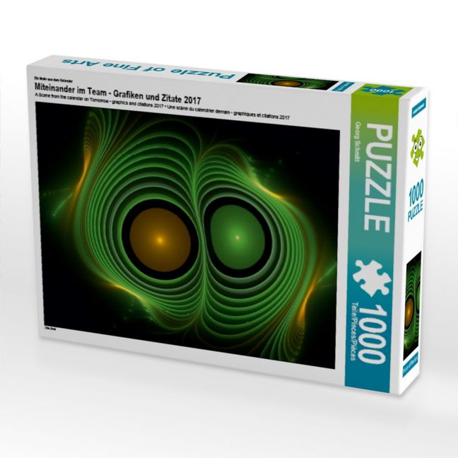 Produktbild: CALVENDO Puzzle Ein Motiv aus dem Kalender Miteinander im Team - Grafiken und Zitate 2017 | 1000 Teile Lege-Gr&ouml;&szlig;e 64x48cm Foto-Puzzle f&uuml;r gl&uuml;ckliche Stunden