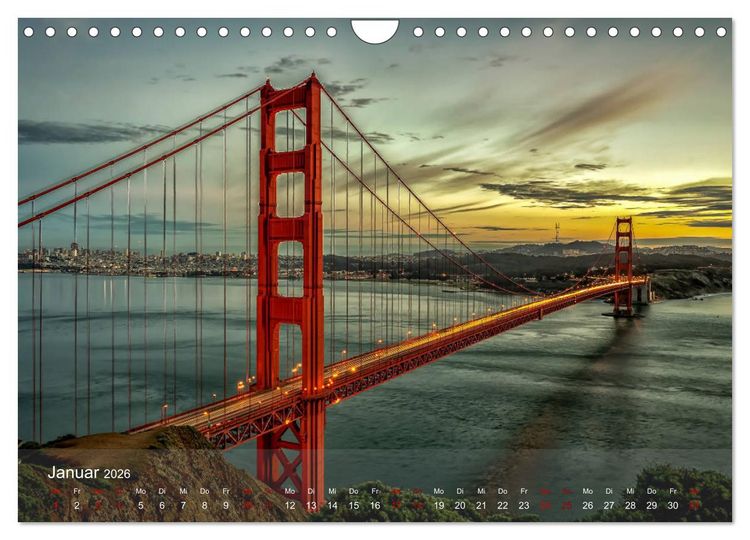 Produktbild: Traumstra&szlig;e Kaliforniens - California Highway No.1 (Wandkalender 2026 DIN A4 quer), CALVENDO Monatskalender