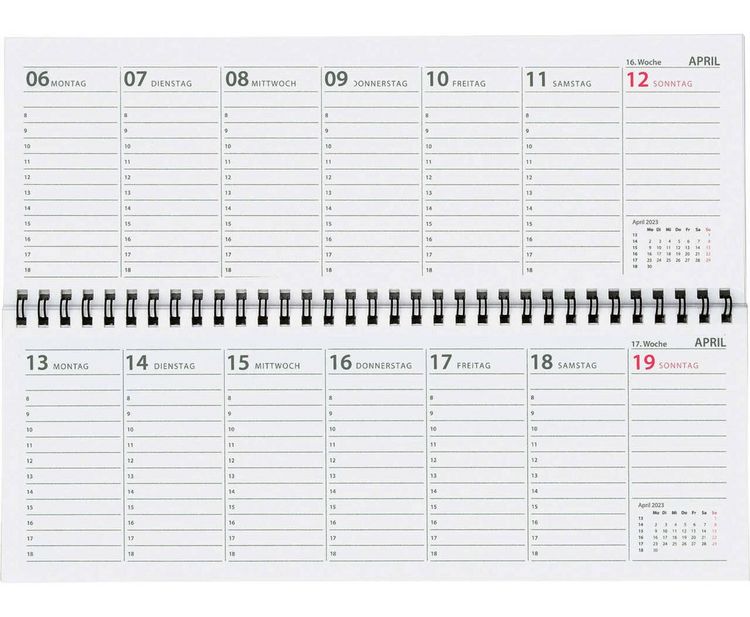 Produktbild: Stykex Schreibtischquerkalender 2026, 32 Blatt