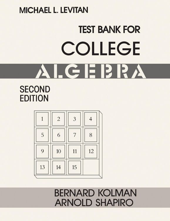 Produktbild: Test Bank for College Algebra