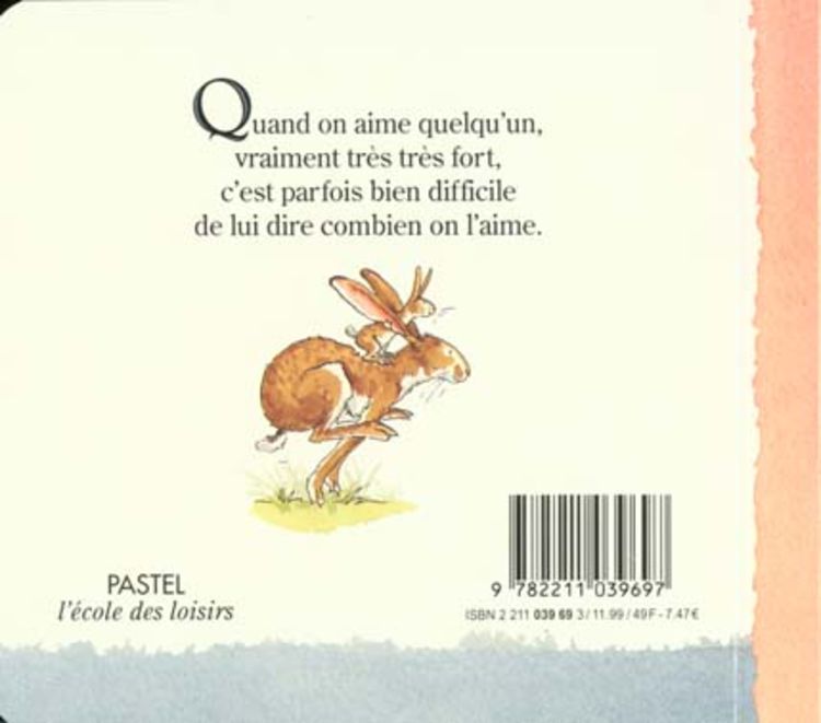 Produktbild: Devine combien je t'aime. Wei&szlig;t du eigentlich, wie lieb ich dich hab?, franz&ouml;sische Ausgabe