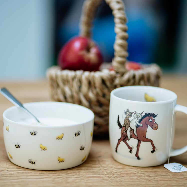 Produktbild: Porzellanschale "Bienen & K&uuml;ken"