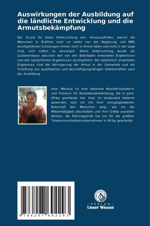 Produktbild: Auswirkungen der Ausbildung auf die l&auml;ndliche Entwicklung und die Armutsbek&auml;mpfung