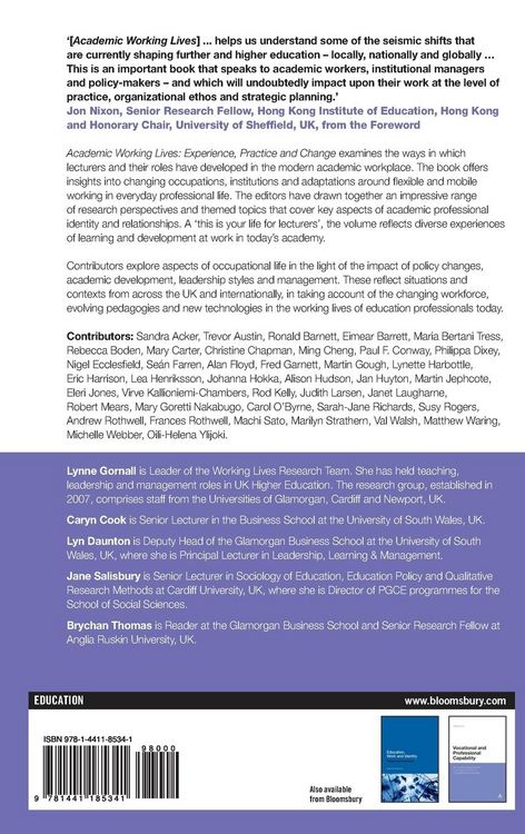 Produktbild: Academic Working Lives