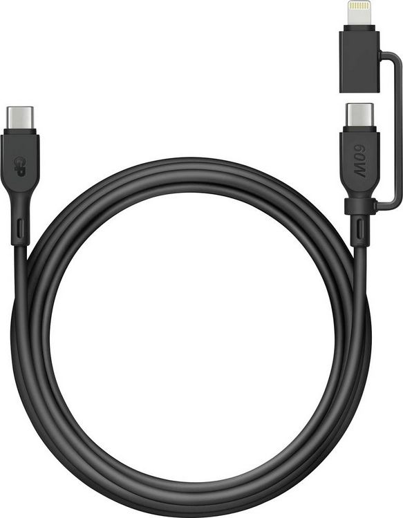 Produktbild: GP USB-Kabel USB-C&reg;, Apple Lightning Stecker 1.50m Schwarz GPCBCXBPBKUSB964