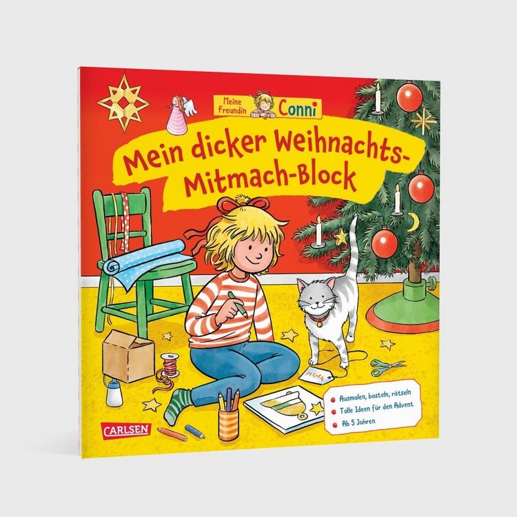 Produktbild: Conni Gelbe Reihe (Besch&auml;ftigungsbuch): Mein dicker Weihnachts-Mitmach-Block