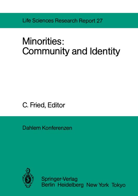 Produktbild: Minorities: Community and Identity