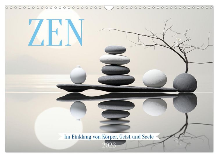 Produktbild: Zen (Wandkalender 2026 DIN A3 quer), CALVENDO Monatskalender