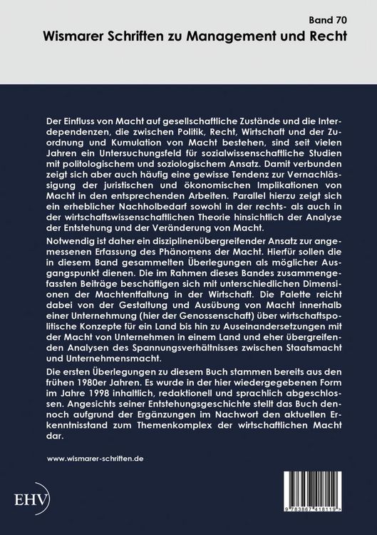 Produktbild: Strukturen der Machtentfaltung in der Wirtschaft