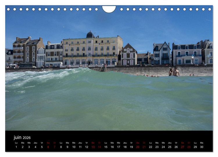 Produktbild: Saint-Malo au fil des mois (Calendrier mural 2026 DIN A4 vertical), CALVENDO calendrier mensuel