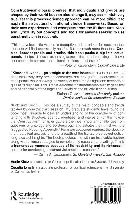 Produktbild: Strategies for Research in Constructivist International Relations