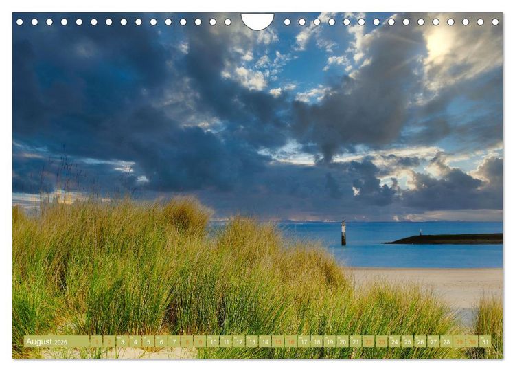 Produktbild: Zeeland - Urlaubstr&auml;ume zwischen Breskens und Domburg (Wandkalender 2026 DIN A4 quer), CALVENDO Monatskalender