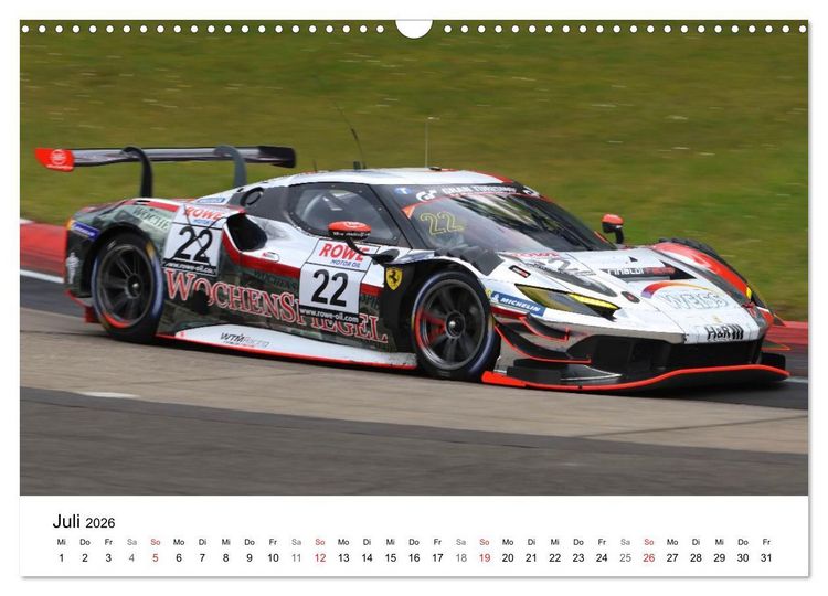 Produktbild: Motorsport in Deutschland (Wandkalender 2026 DIN A3 quer), CALVENDO Monatskalender
