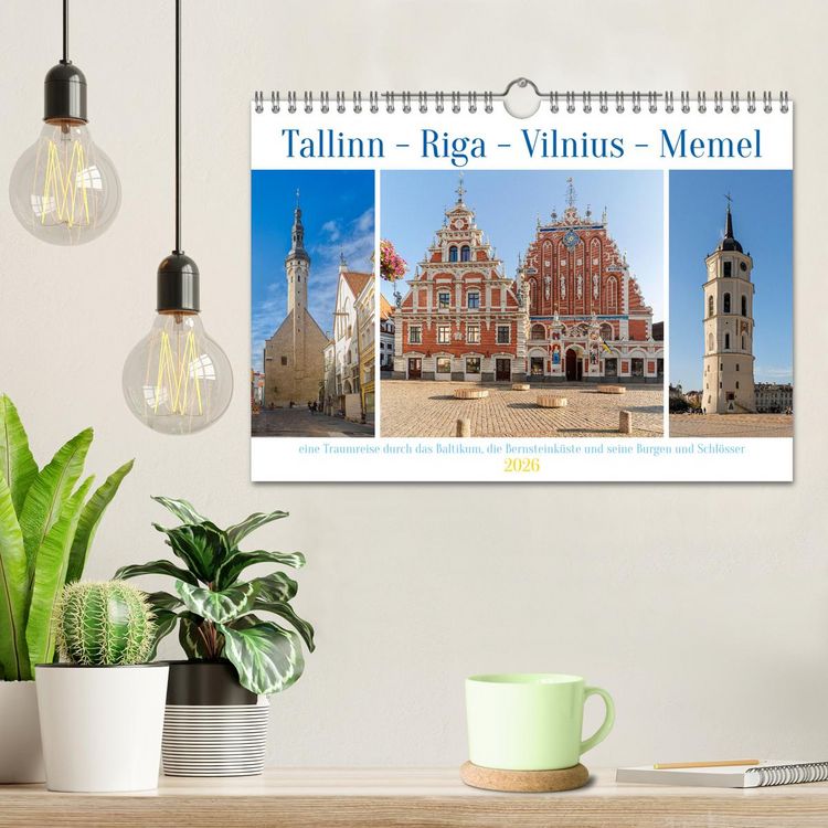 Produktbild: Tallinn-Riga-Vilnius-Memel, eine Traumreise durch das Baltikum. (Wandkalender 2026 DIN A4 quer), CALVENDO Monatskalender