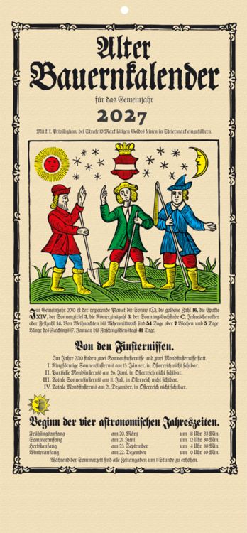 Produktbild: Alter Bauernkalender 2027