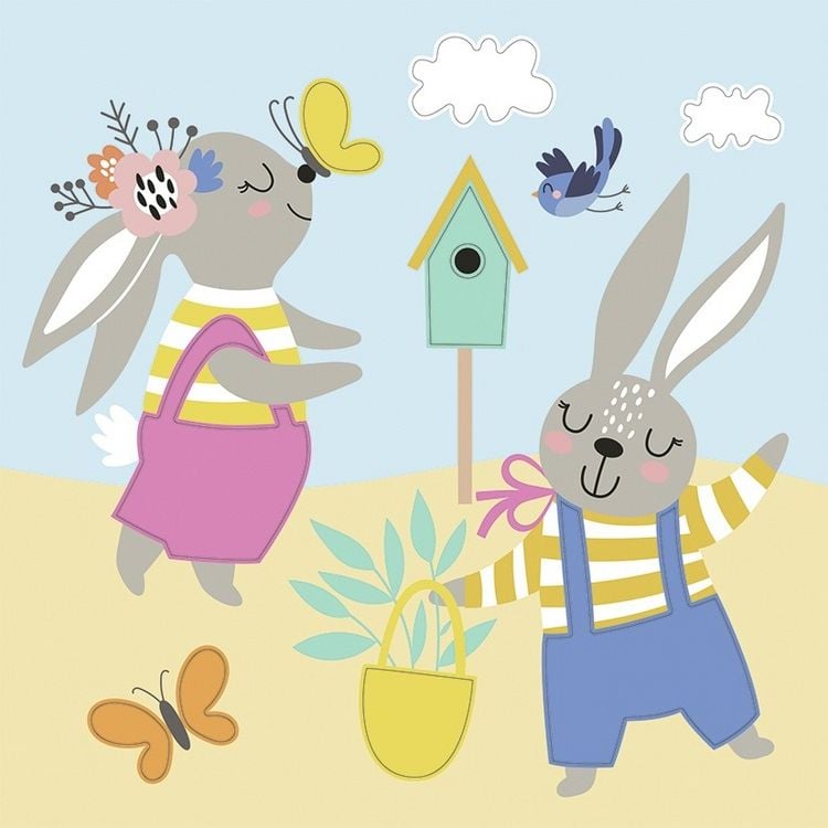 Produktbild: URSUS Kinder-Bastelsets Bastelset Filzbilder Happy friends