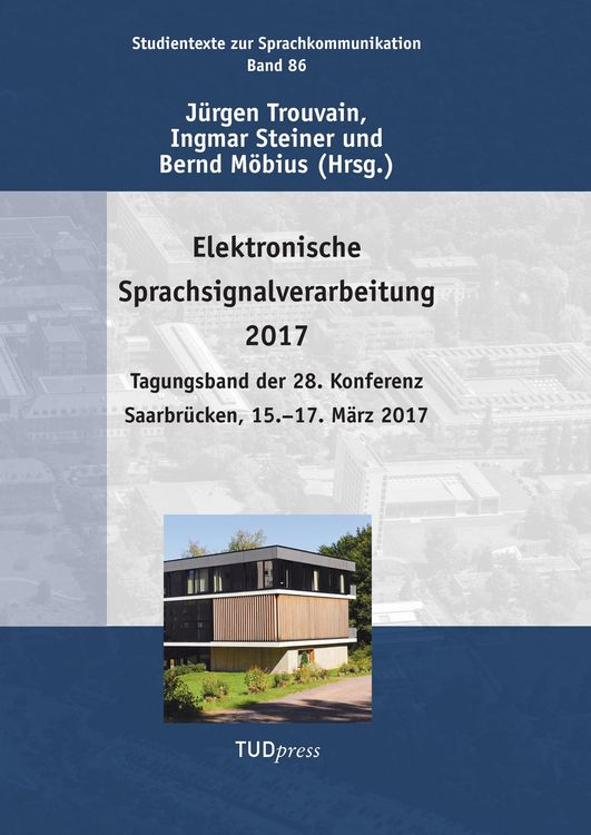 Produktbild: Elektronische Sprachsignalverarbeitung 2017