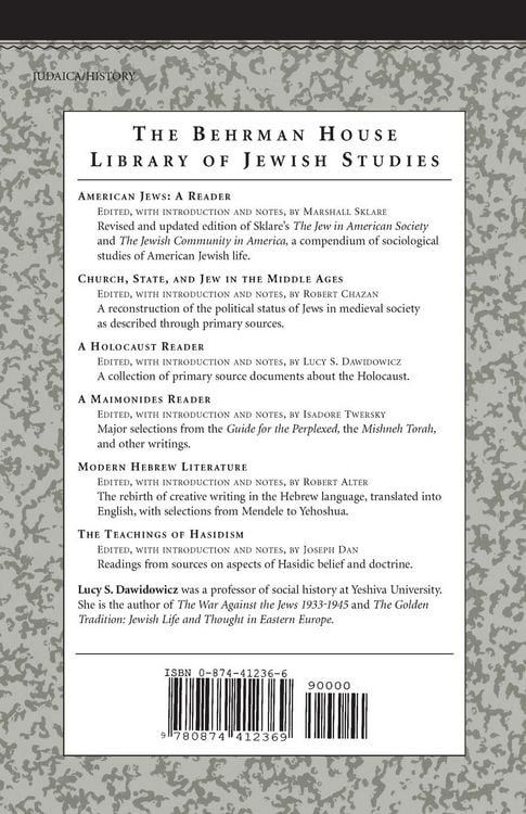 Produktbild: A Holocaust Reader