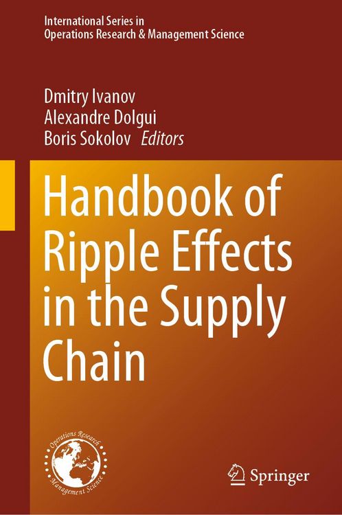 Produktbild: Handbook of Ripple Effects in the Supply Chain