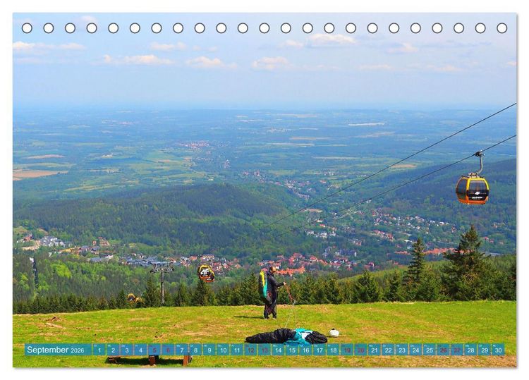 Produktbild: Bad Flinsberg und Umgebung (Tischkalender 2026 DIN A5 quer), CALVENDO Monatskalender