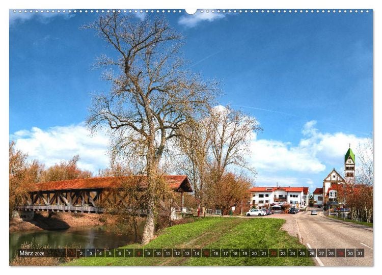 Produktbild: Ketsch am Rhein (hochwertiger Premium Wandkalender 2026 DIN A2 quer), Kunstdruck in Hochglanz