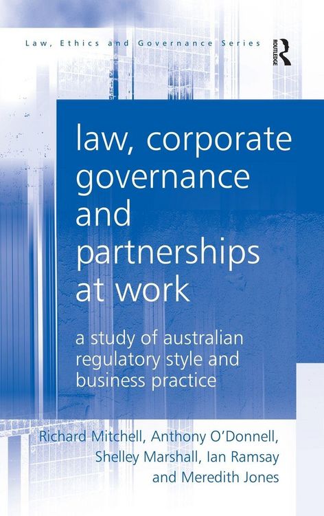 Produktbild: Law, Corporate Governance and Partnerships at Work
