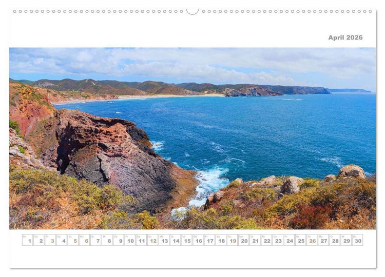 Produktbild: Portugal - Traumk&uuml;ste Costa Vicentina und Lagos (Wandkalender 2026 DIN A2 quer), CALVENDO Monatskalender