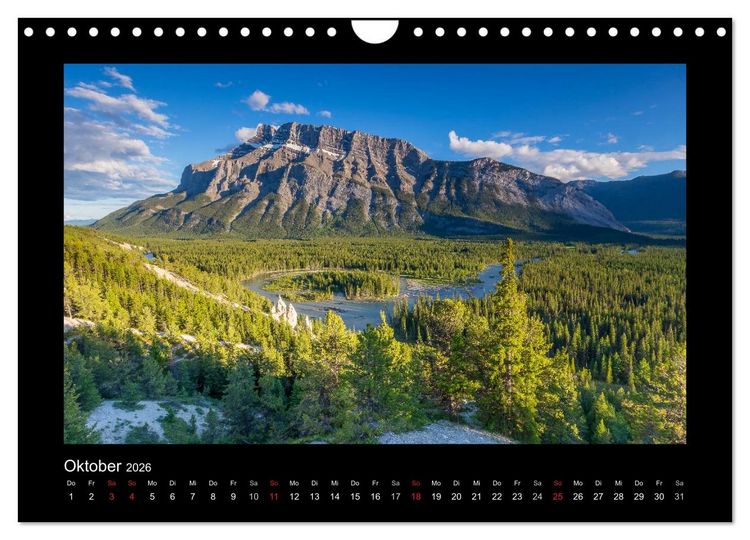 Produktbild: KANADA - Rocky Mountains (Wandkalender 2026 DIN A4 quer), CALVENDO Monatskalender