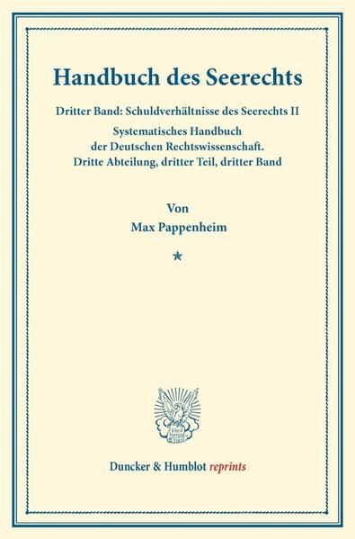 Produktbild: Handbuch des Seerechts.