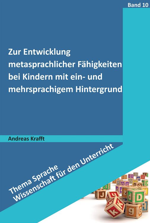Produktbild: Zur Entwicklung metasprachlicher F&auml;higkeiten bei Kindern mit ein- und mehrsprachigem Hintergrund
