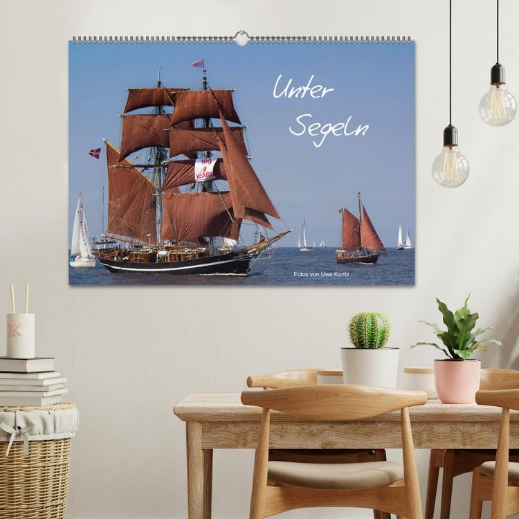 Produktbild: Unter Segeln (Wandkalender 2026 DIN A2 quer), CALVENDO Monatskalender