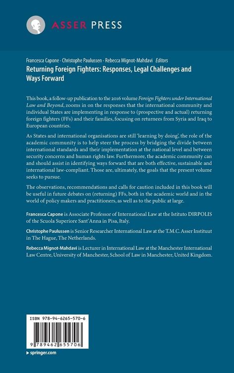 Produktbild: Returning Foreign Fighters: Responses, Legal Challenges and Ways Forward