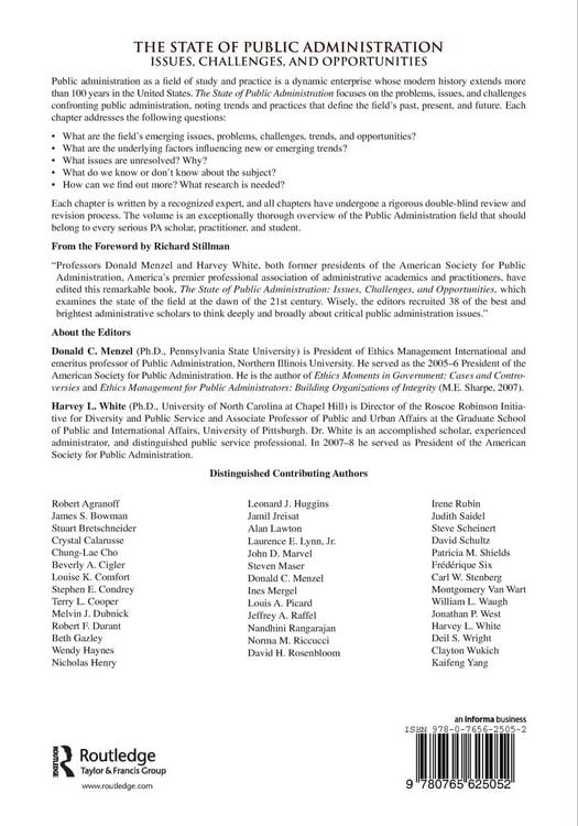 Produktbild: The State of Public Administration