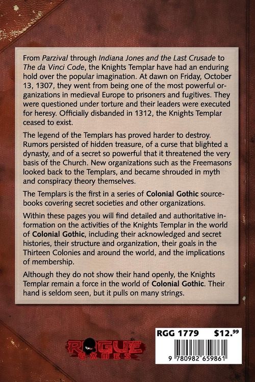 Produktbild: Colonial Gothic Organizations: The Templars