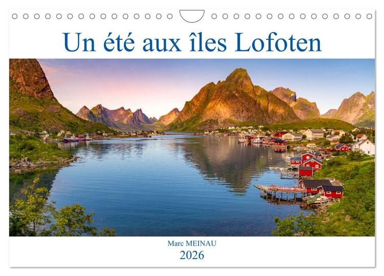 Produktbild: Un &eacute;t&eacute; aux Iles Lofoten (Calendrier mural 2026 DIN A4 vertical), CALVENDO calendrier mensuel