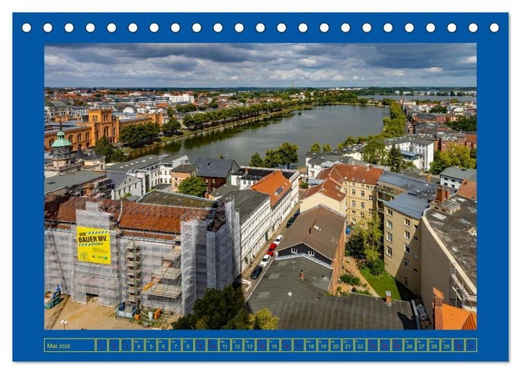 Produktbild: Schwerin - Wir sind Welterbe (Tischkalender 2026 DIN A5 quer), CALVENDO Monatskalender