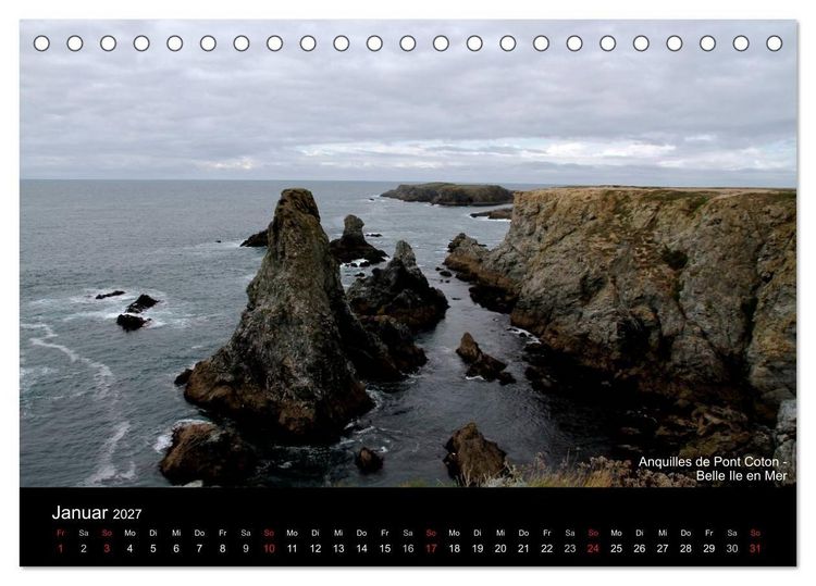 Produktbild: Bretagne - Zwischen Meer und Geschichte (Tischkalender 2027 DIN A5 quer), CALVENDO Monatskalender