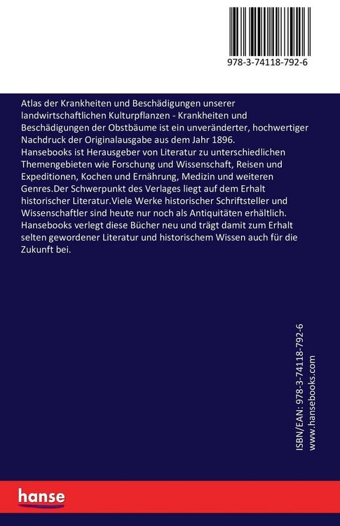 Produktbild: Atlas der Krankheiten und Besch&auml;digungen unserer landwirtschaftlichen Kulturpflanzen
