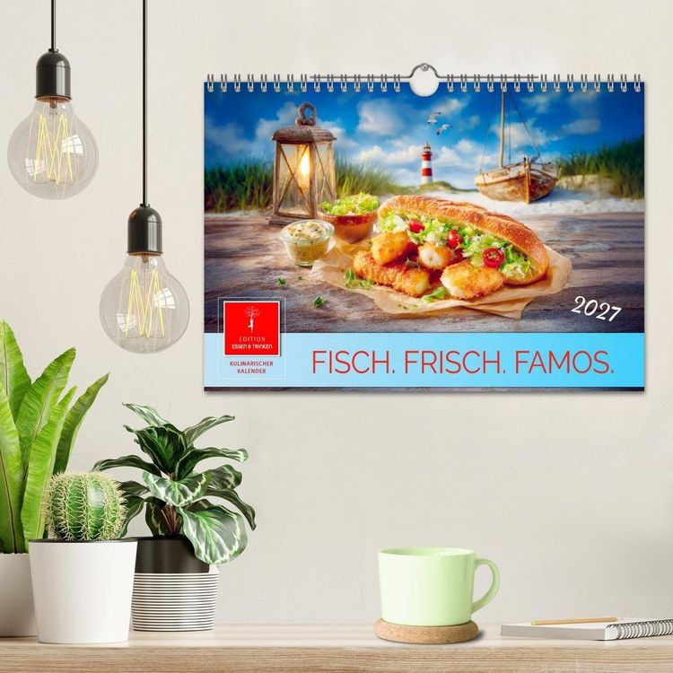 Produktbild: Fisch. Frisch. Famos. (Wandkalender 2027 DIN A4 quer), CALVENDO Monatskalender