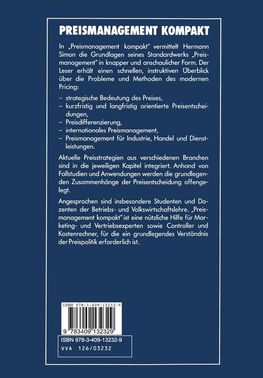 Produktbild: Preismanagement kompakt