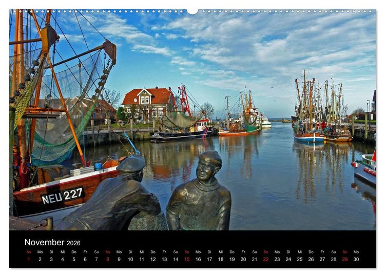 Produktbild: Ostfriesland (hochwertiger Premium Wandkalender 2026 DIN A2 quer), Kunstdruck in Hochglanz