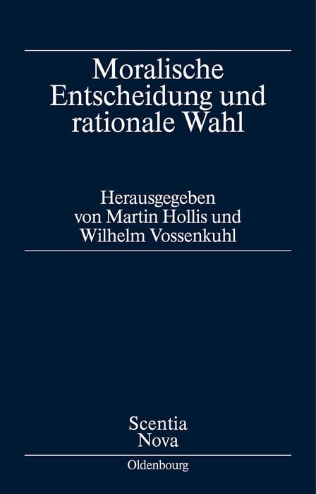 Produktbild: Moralische Entscheidung und rationale Wahl