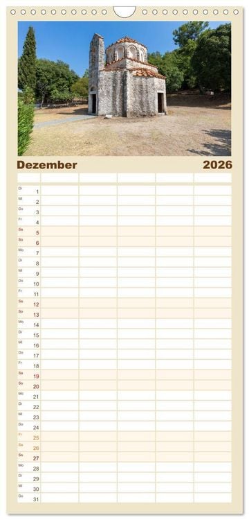 Produktbild: Familienplaner 2026 - Rhodos und Symi mit 5 Spalten (Wandkalender, 21 x 45 cm) CALVENDO