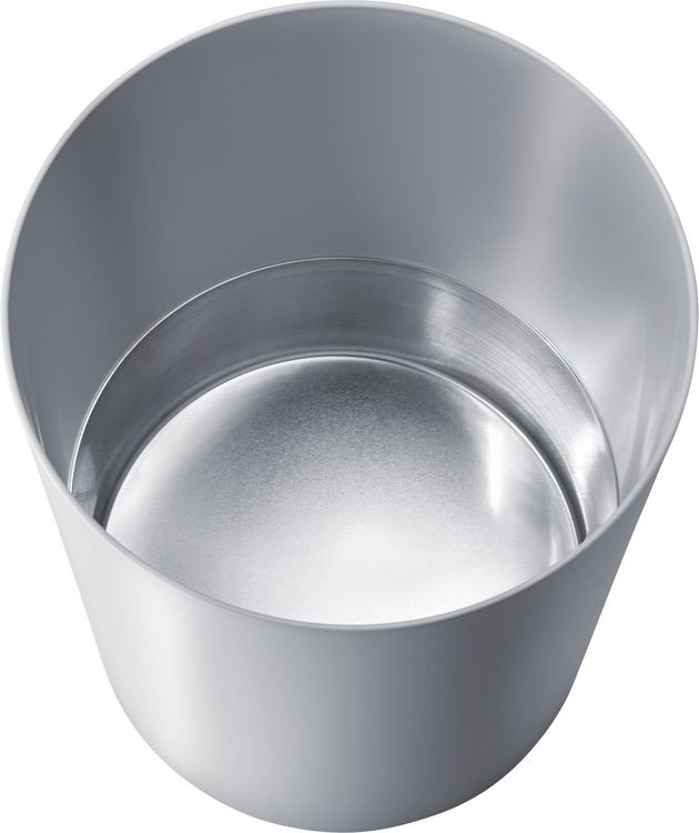 Produktbild: ZWINGO Sicherheitspapierkorb Kunststoff mit Aluminium-Einsatz, silber